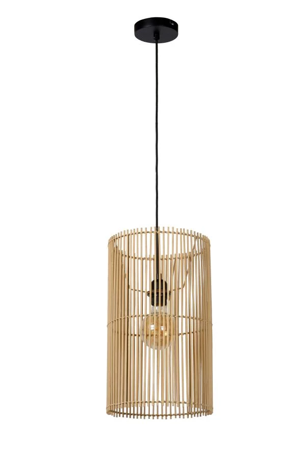 Lucide JANTINE - Pendant light - Ø 26 cm - 1xE27 - Natural - off